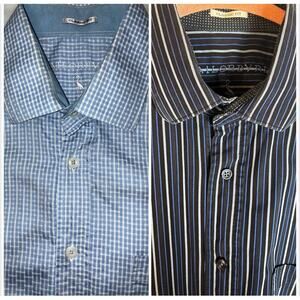 TailorByrd Bundle Large Button Down Classic Fit Embroidered Dress Shirts Office
